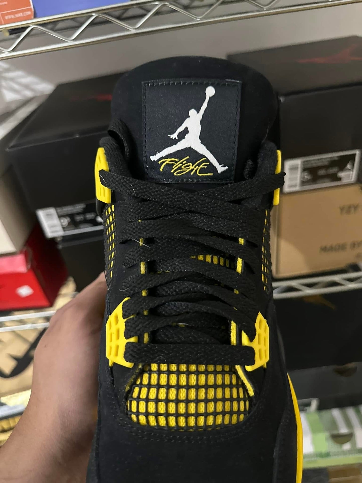 Retro 4 thunder yellow