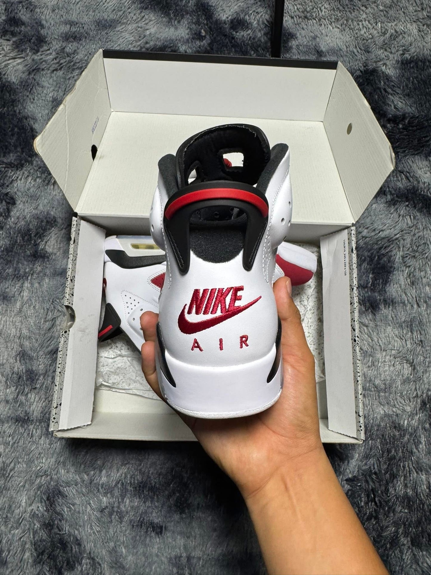 Retro 6 carmine