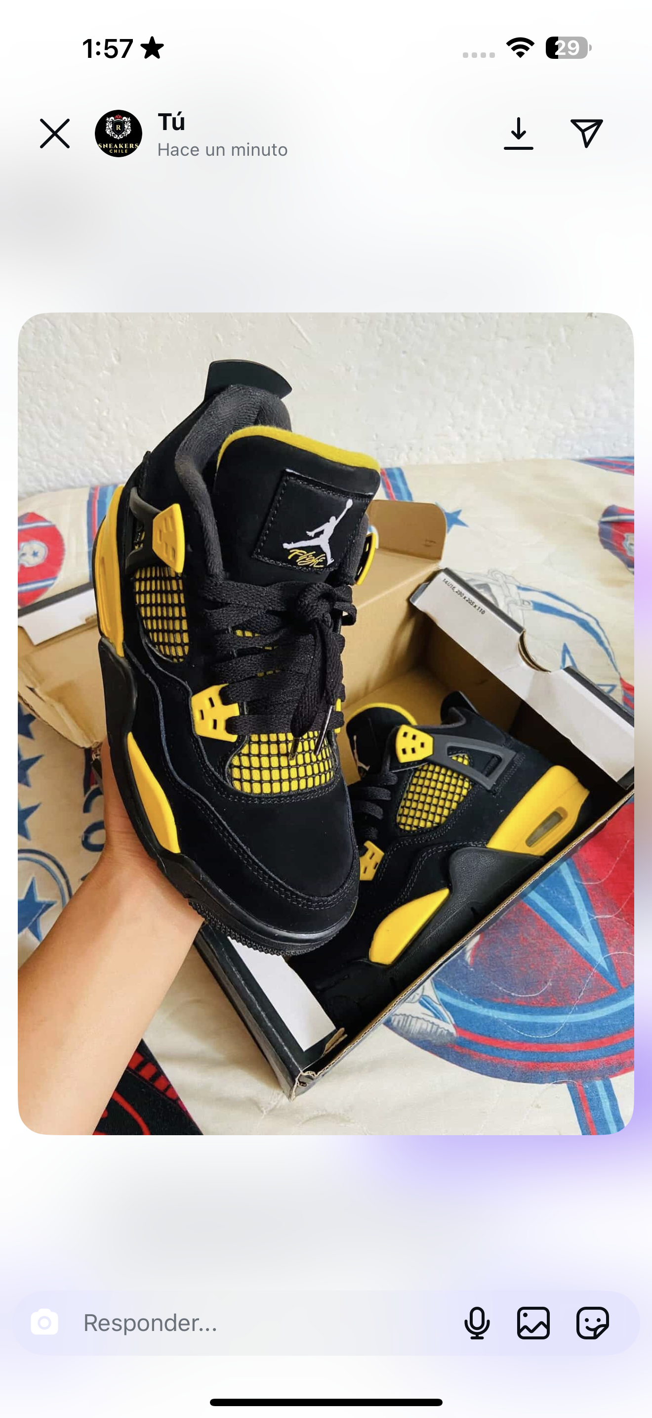 Retro 4 thunder yellow