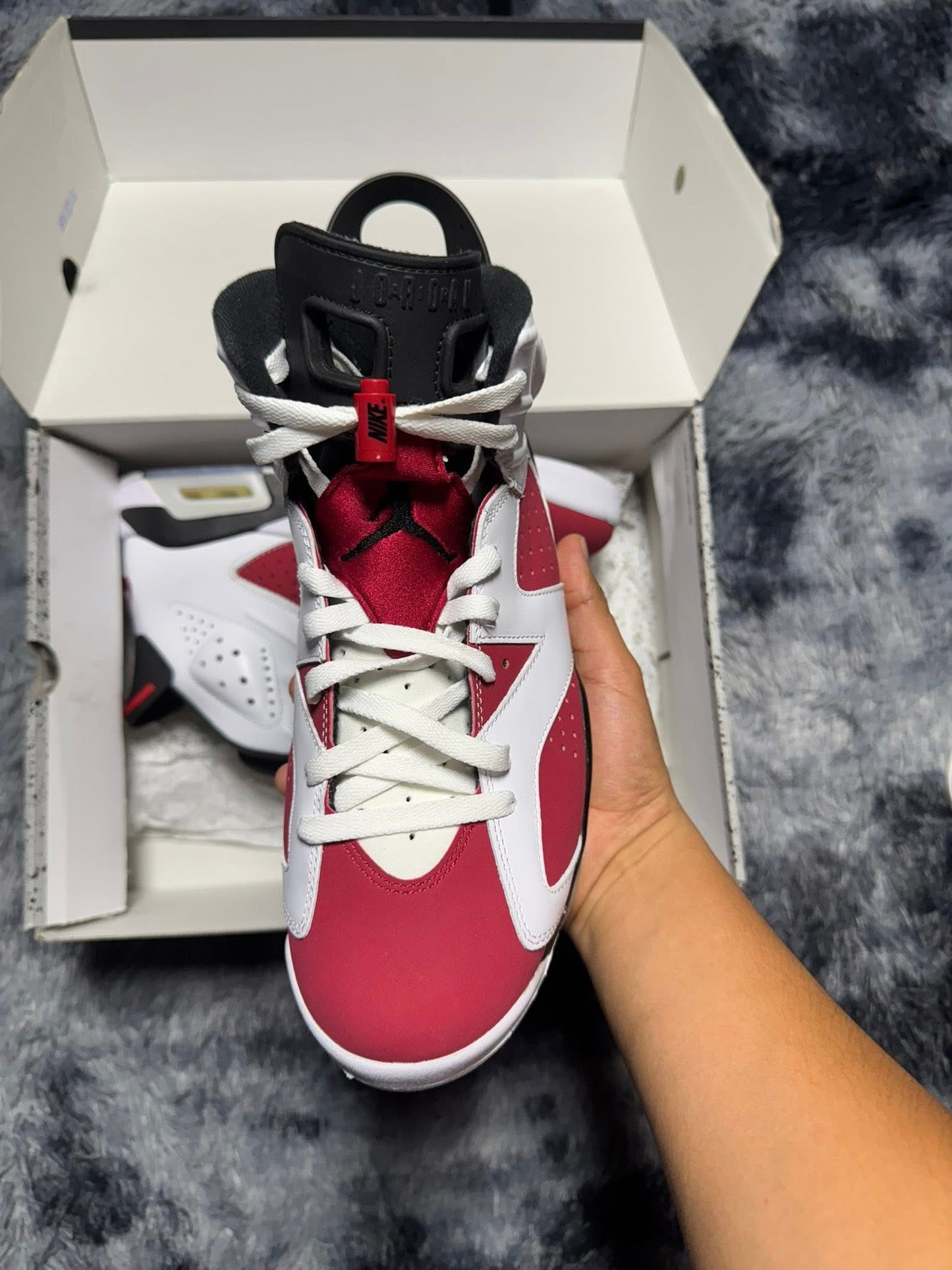 Retro 6 carmine