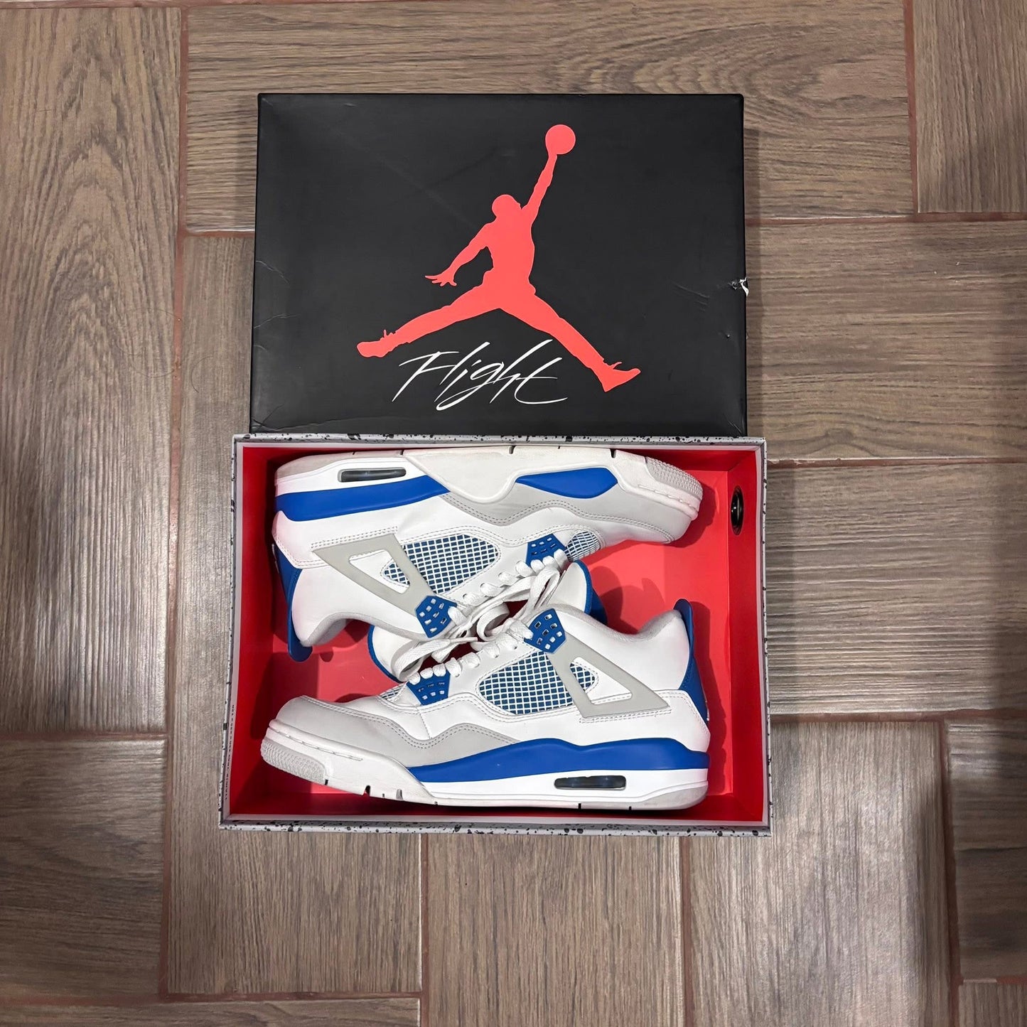 Retro 4 military blue