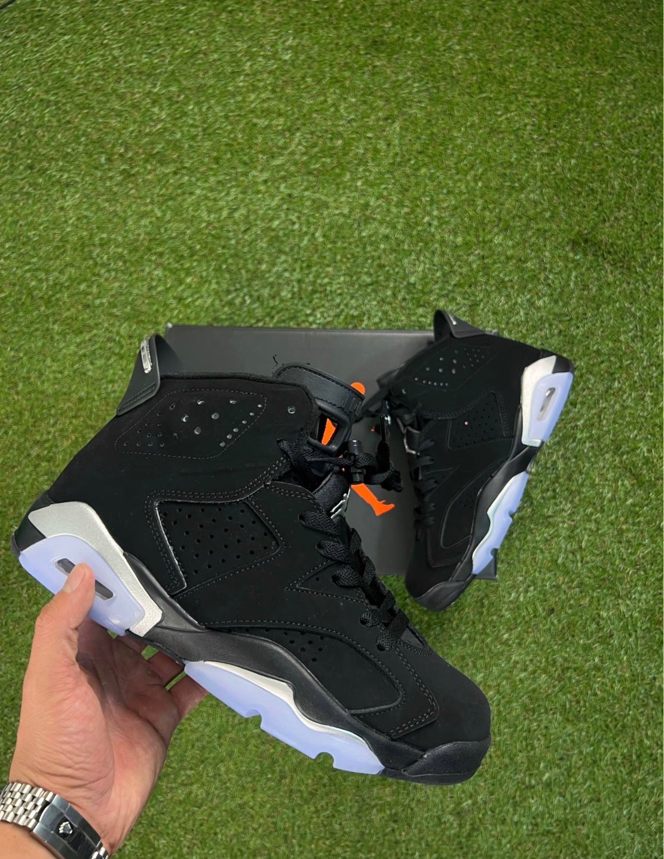 Retro 6 chrome metallic